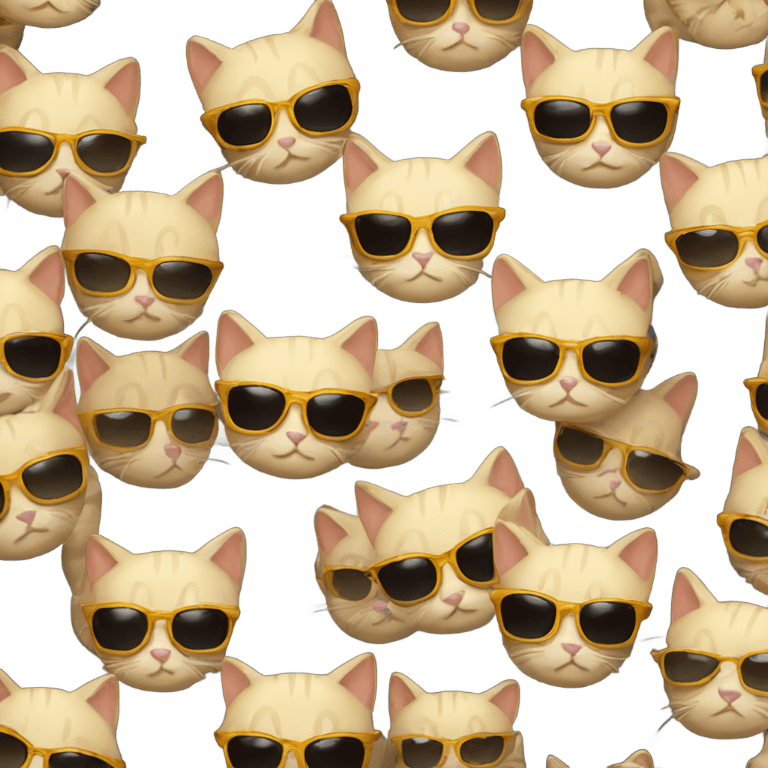 Cat with sunglasses emoji