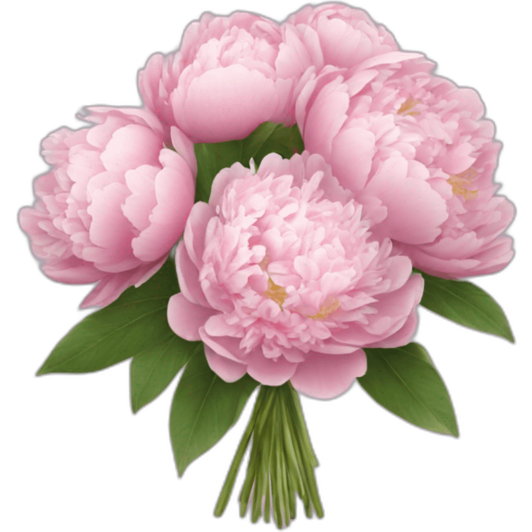 peonies bouquet emoji