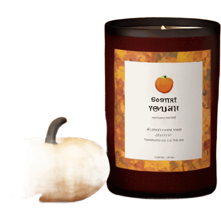 autumn vibe candle emoji