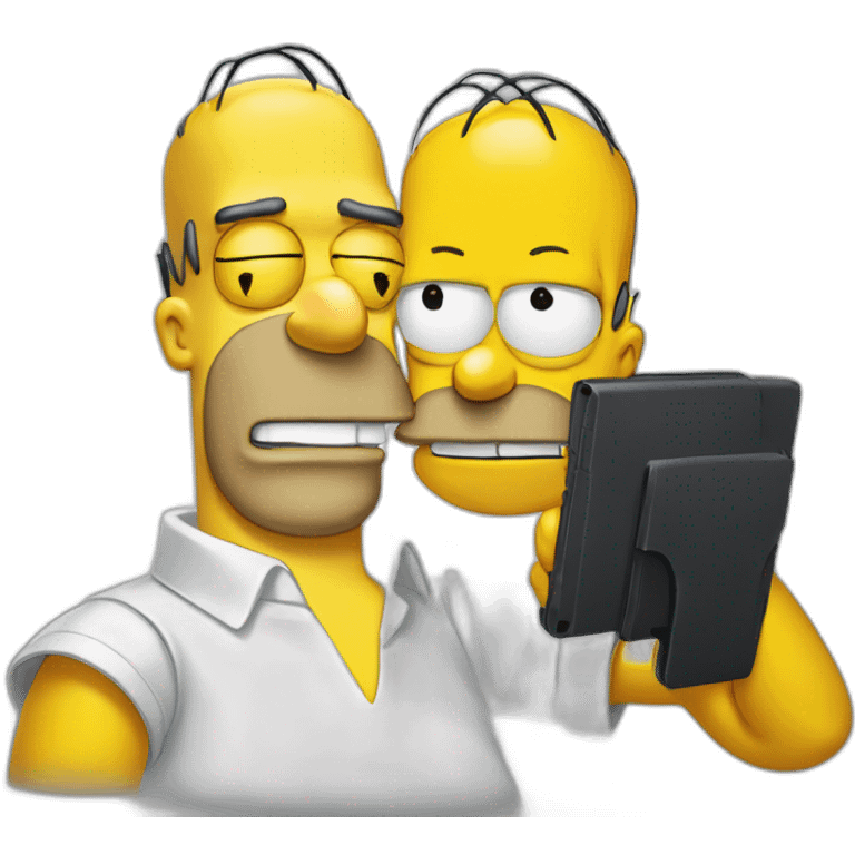 Homer Simpson et Éric Zemmour emoji