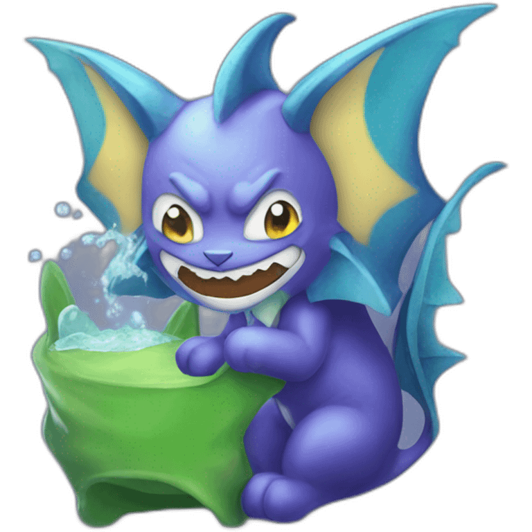 Joker preparing his vaporeon  for bed emoji