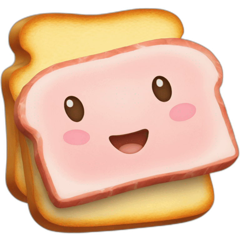 toast with ham and cheese emoji