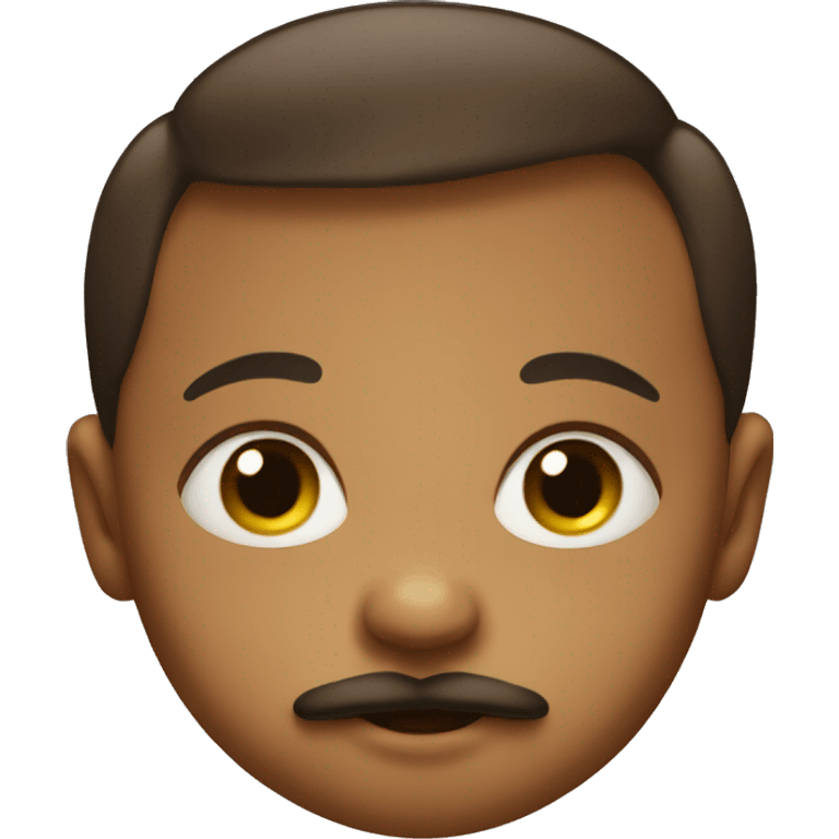 baby with moustache  emoji