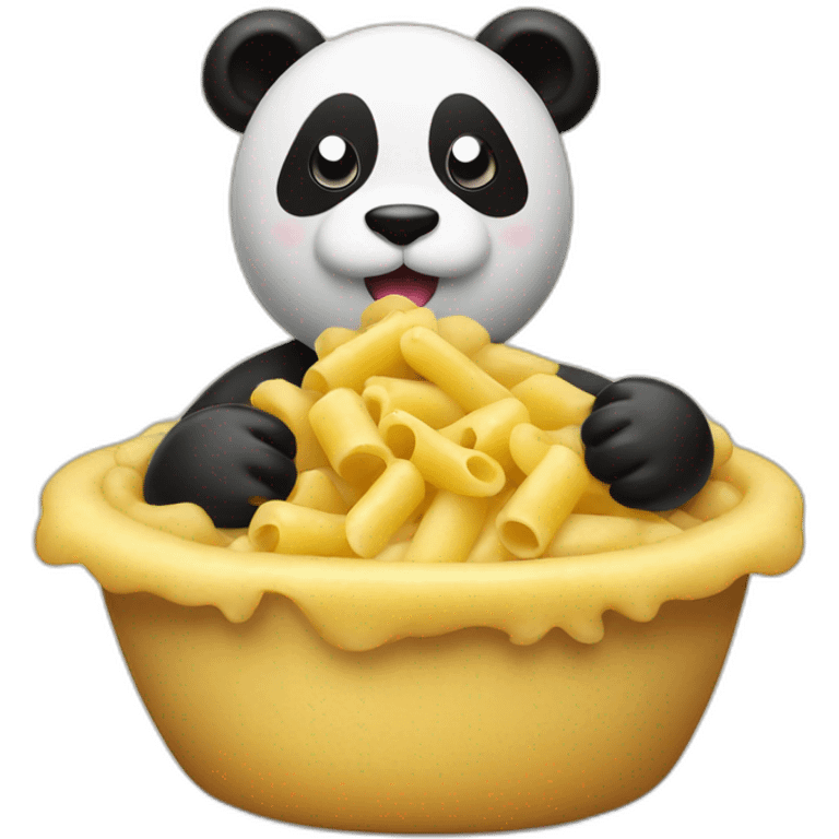 macaroni with panda emoji