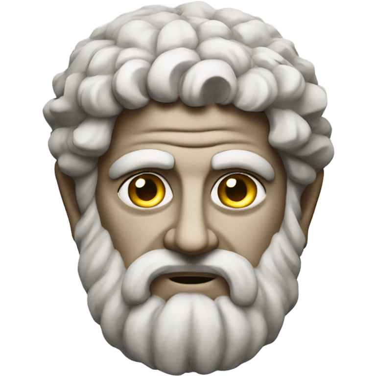 A greek Stone God emoji