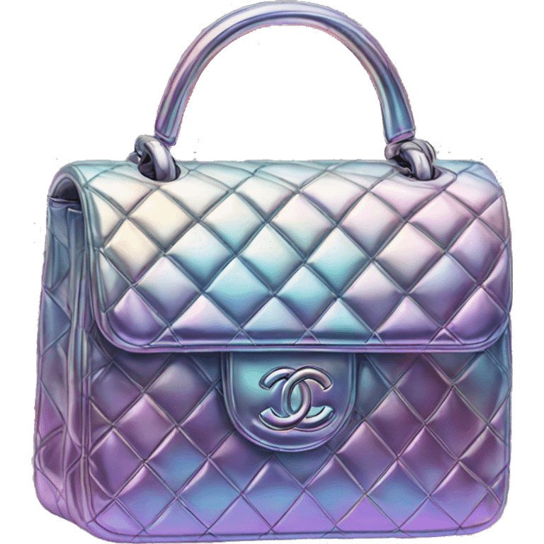 Iridescent Chanel bag emoji