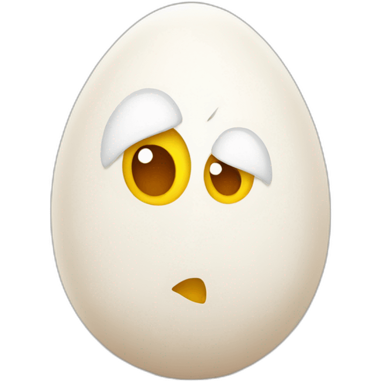 Angry egg emoji