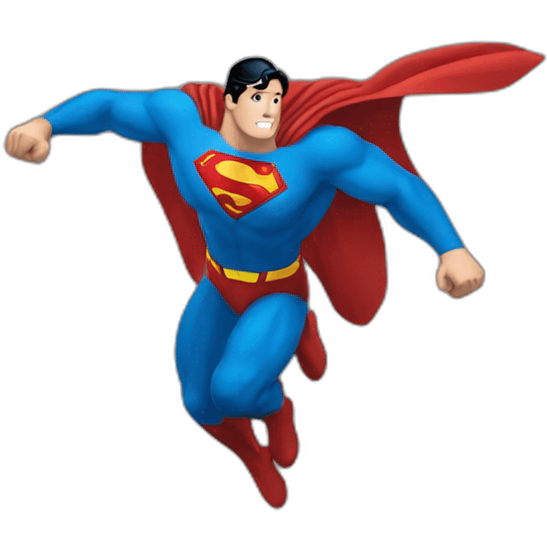 superman flying emoji