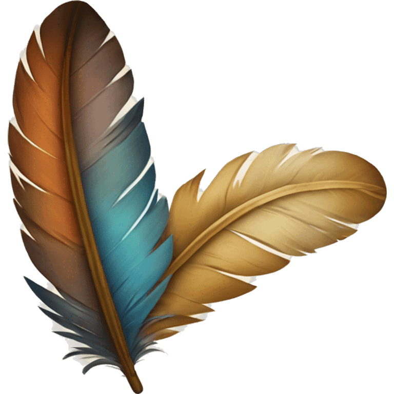 piece representing a feather emoji