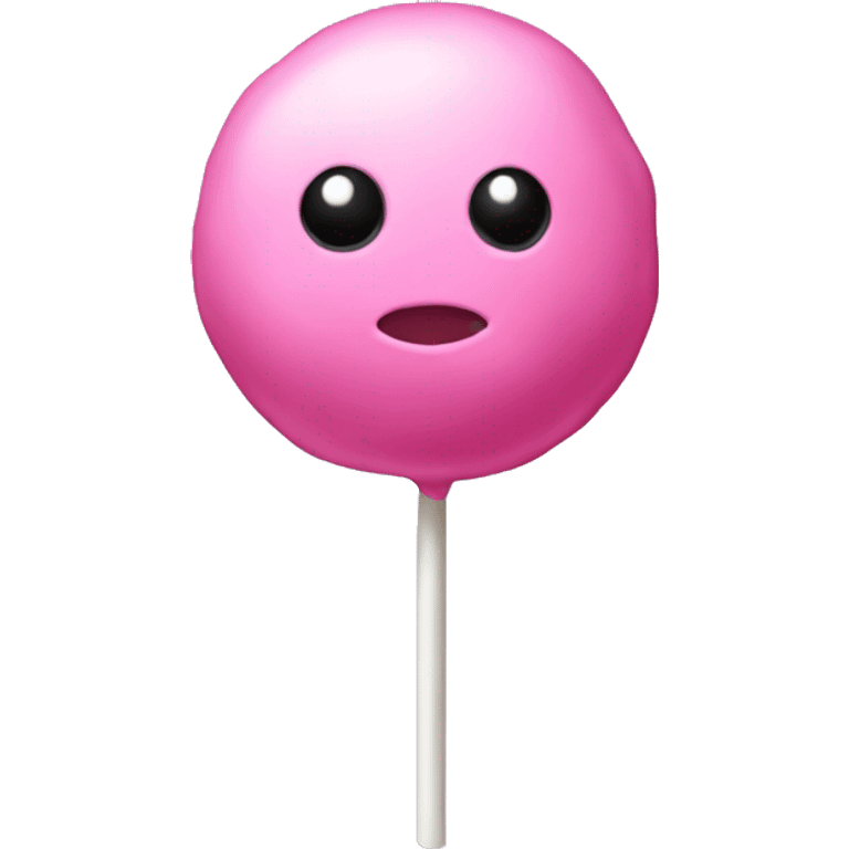 Pink cake pop  emoji