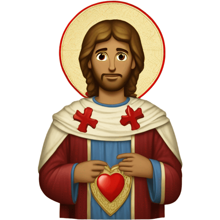 Caucasian Byzantine Icon Saint Valentine emoji