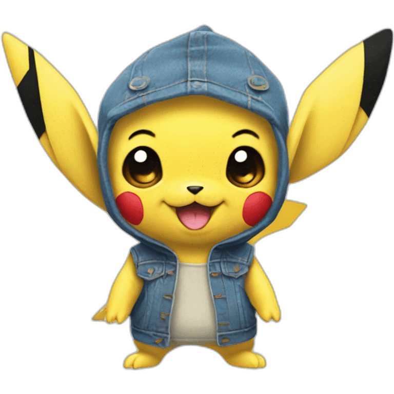 Stitch déguisement Pikachu emoji