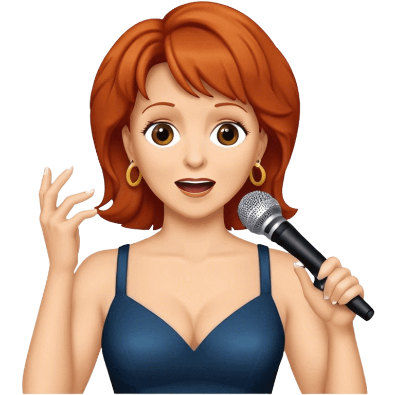 Reba McIntyre singing emoji