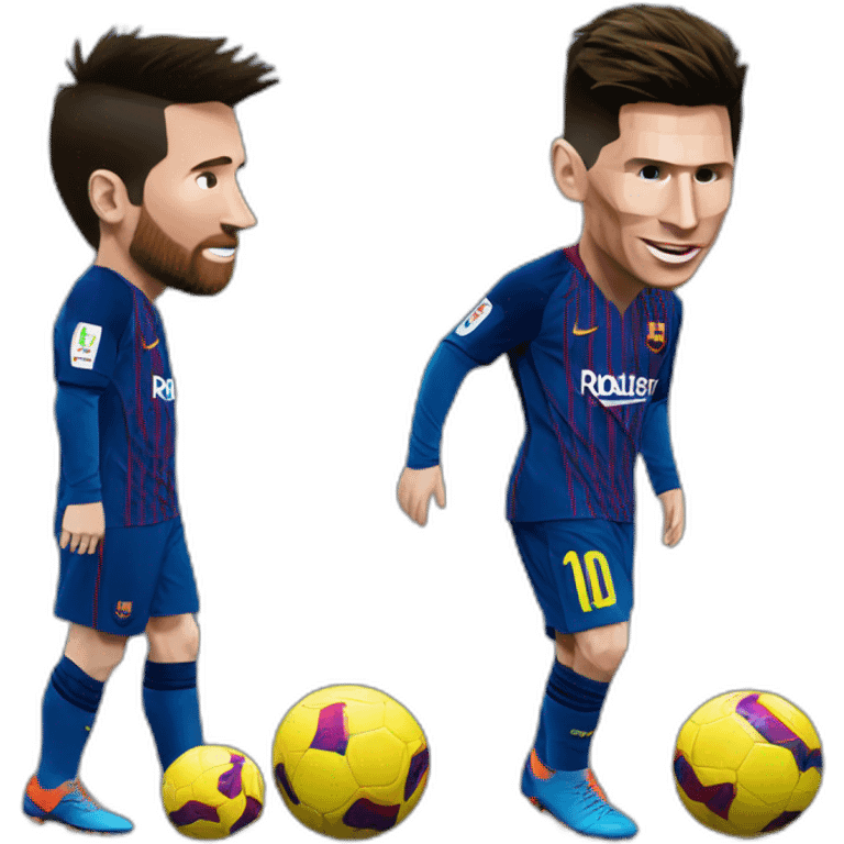 Messi sur Ronaldo emoji