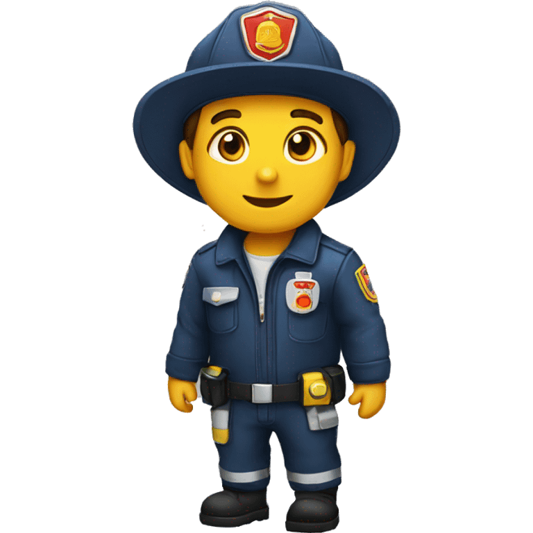 oso con gorra de bombero  emoji