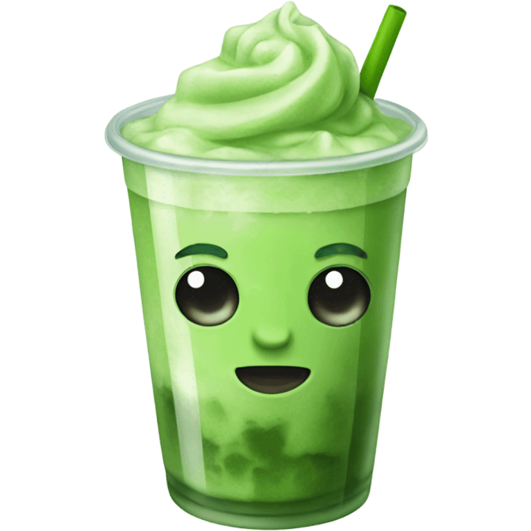 Iced matcha  emoji