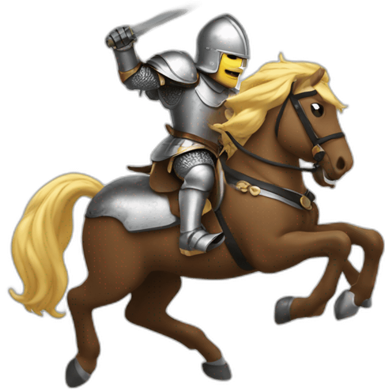 Charging knights on horse emoji