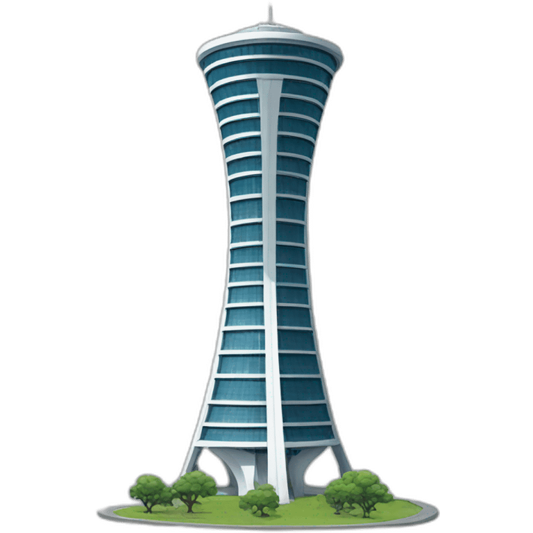 Brasília digital tower emoji