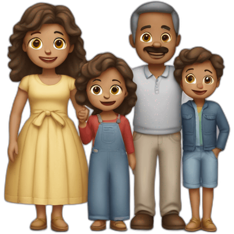 famille, papa, maman, garcon emoji