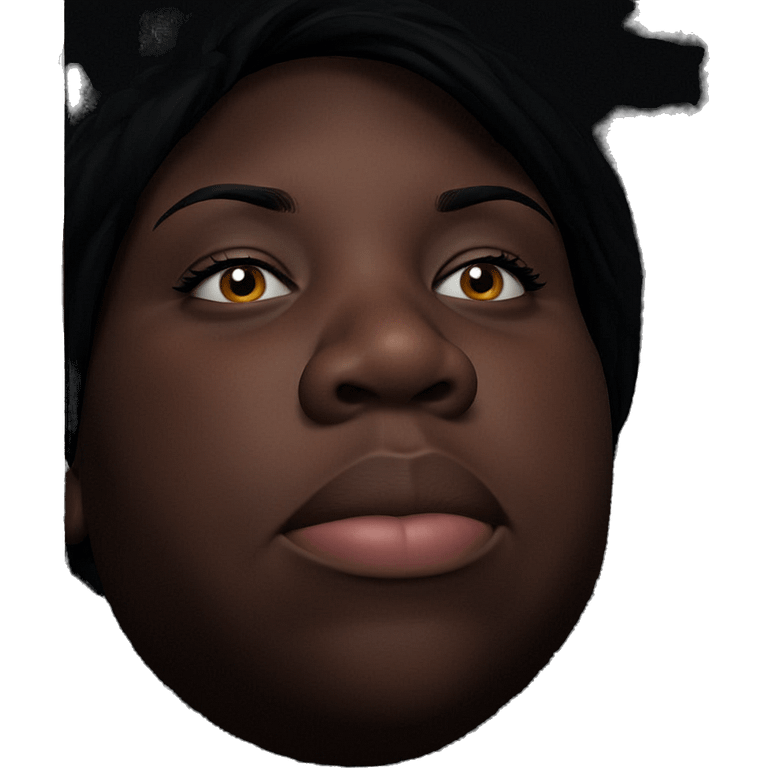 dark skin boy portrait emoji