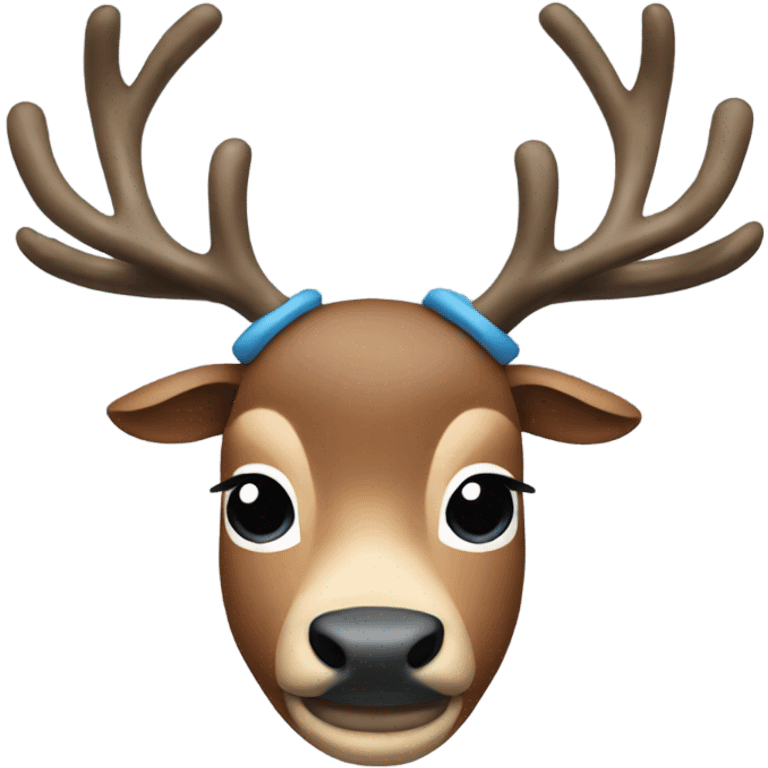 Tony tony chopper blue nose reindeer  emoji