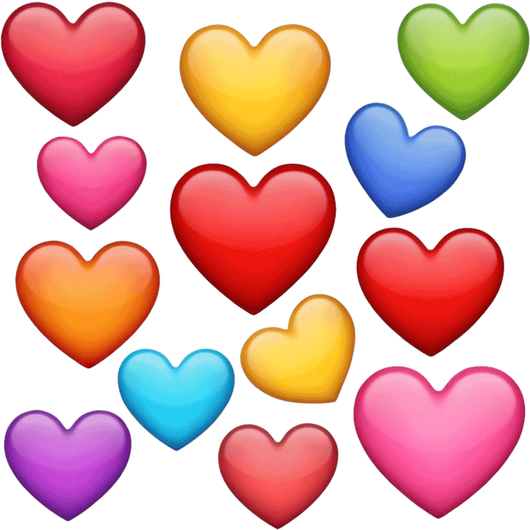 Hearts in different colours  emoji