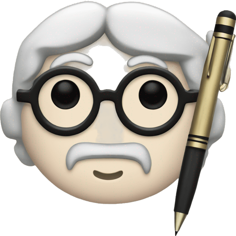 Harry potter write with a pen on a paper emoji