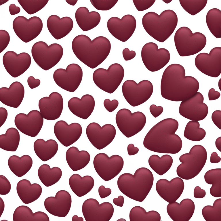 Burgundy heart emoji