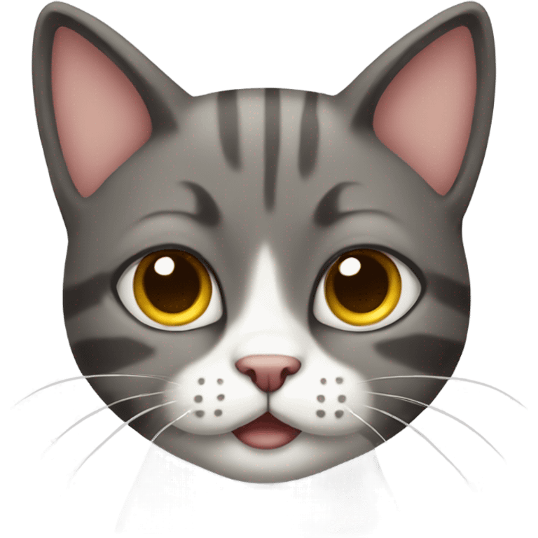 Cute sarcastic cat emoji