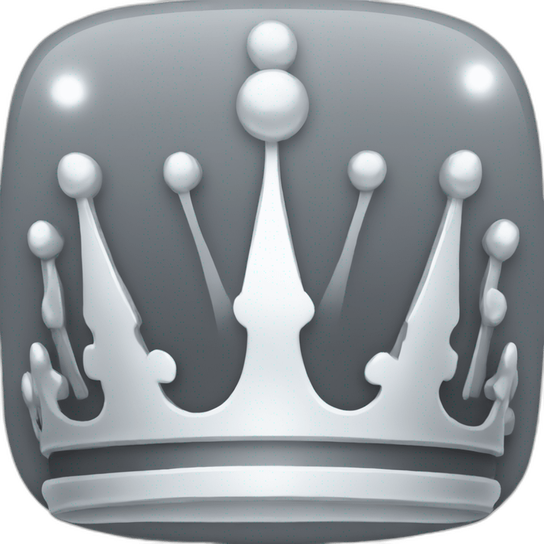 silver crown emoji