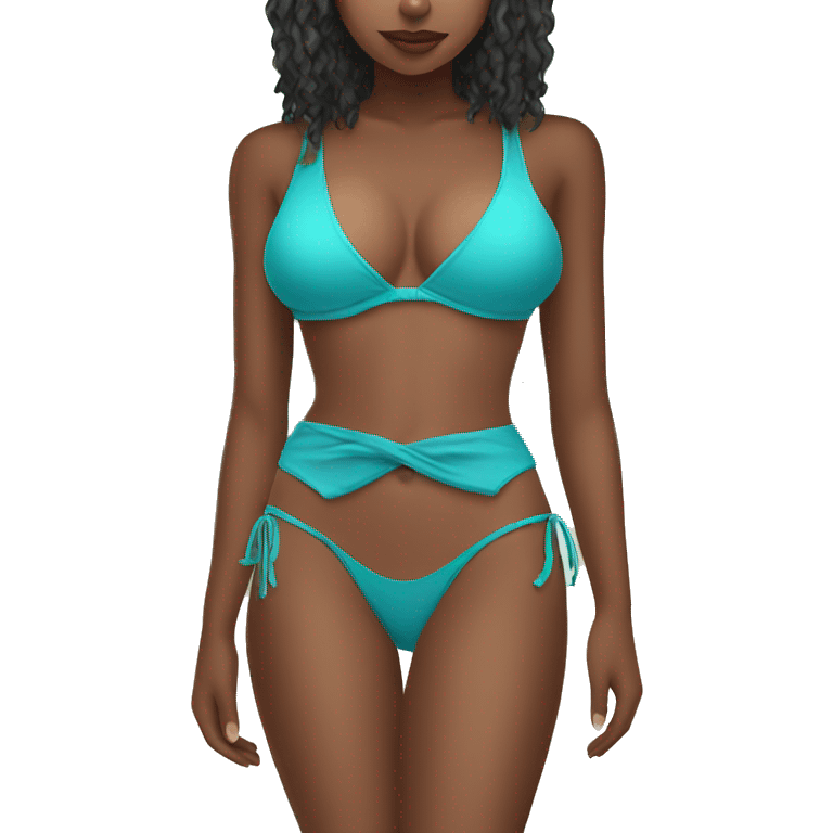 Girl with bikini emoji