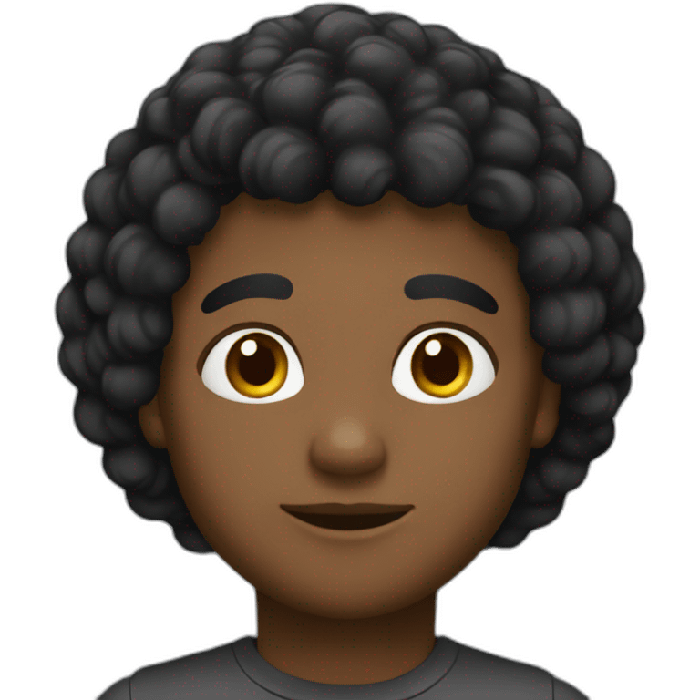 Pelo negro emoji