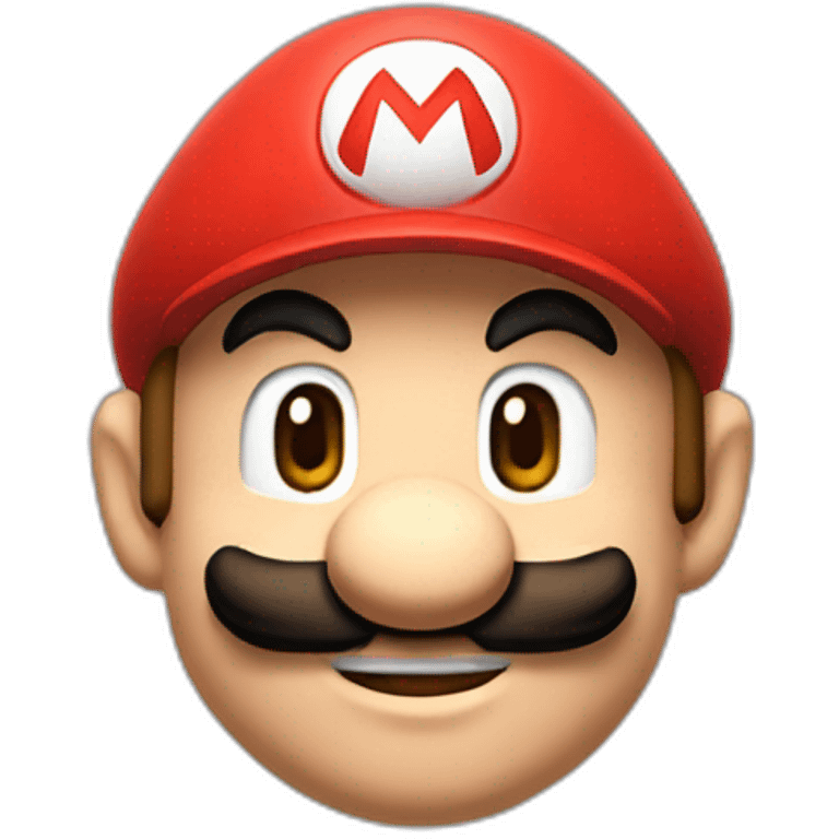 Super Mario bros with his red cap emoji