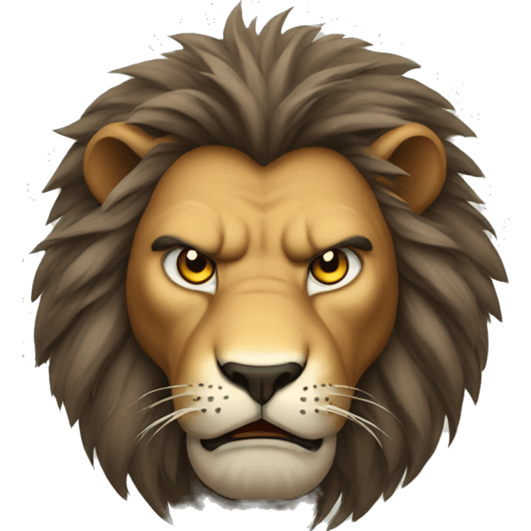 Angry lion emoji