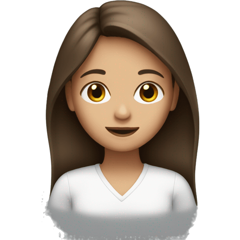 Brown hair girl with a schedule  emoji