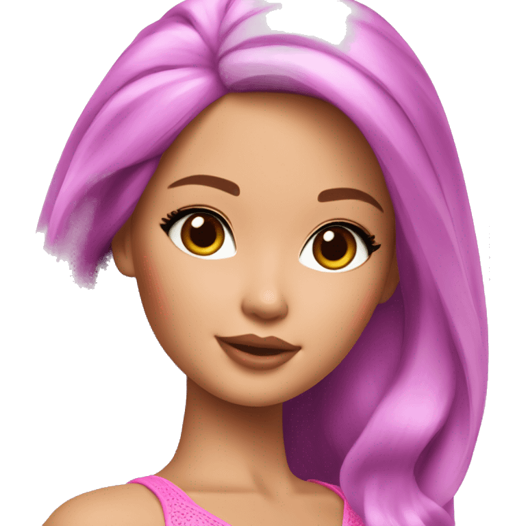 Beautiful Barbie asian emoji