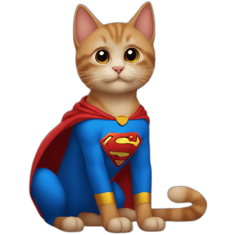 Superman cat emoji