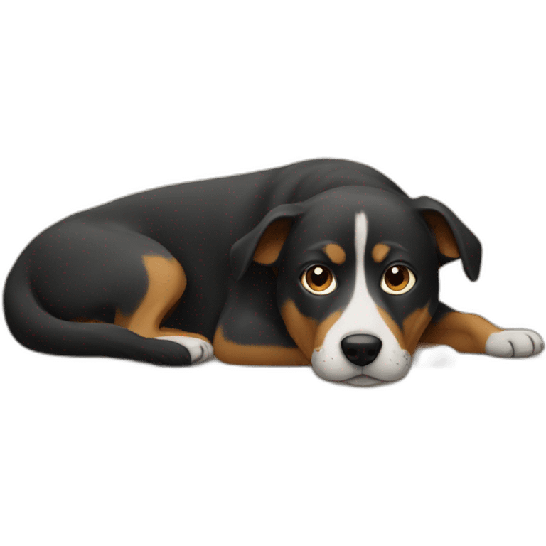 dog laying on a couch emoji