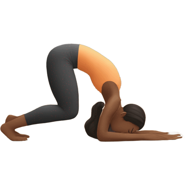 Yoga pose bend back emoji