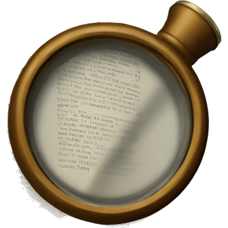 magnifier on bible emoji