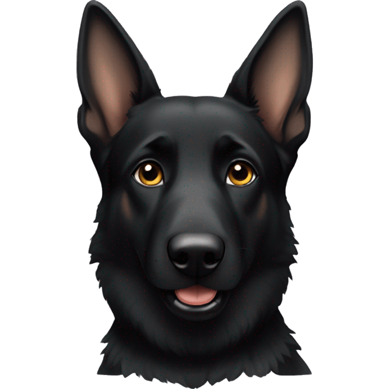 Black German Shepherd emoji