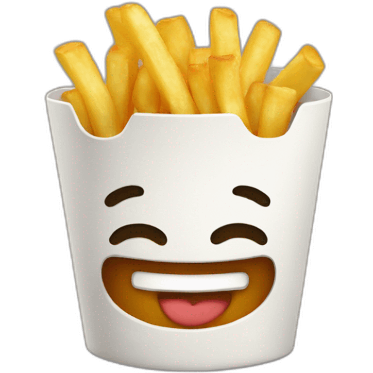 frite with face like chibi emoji