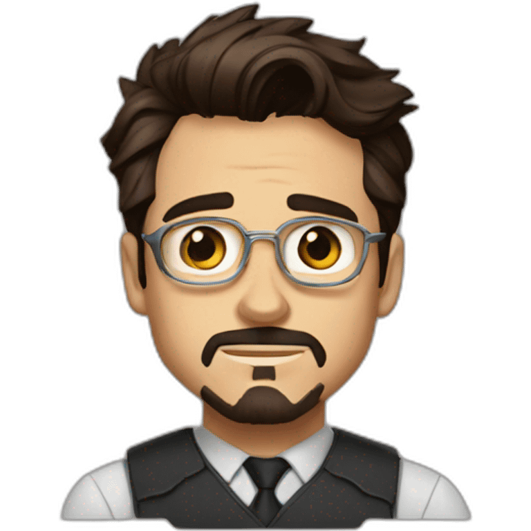 tony stark con notebook emoji