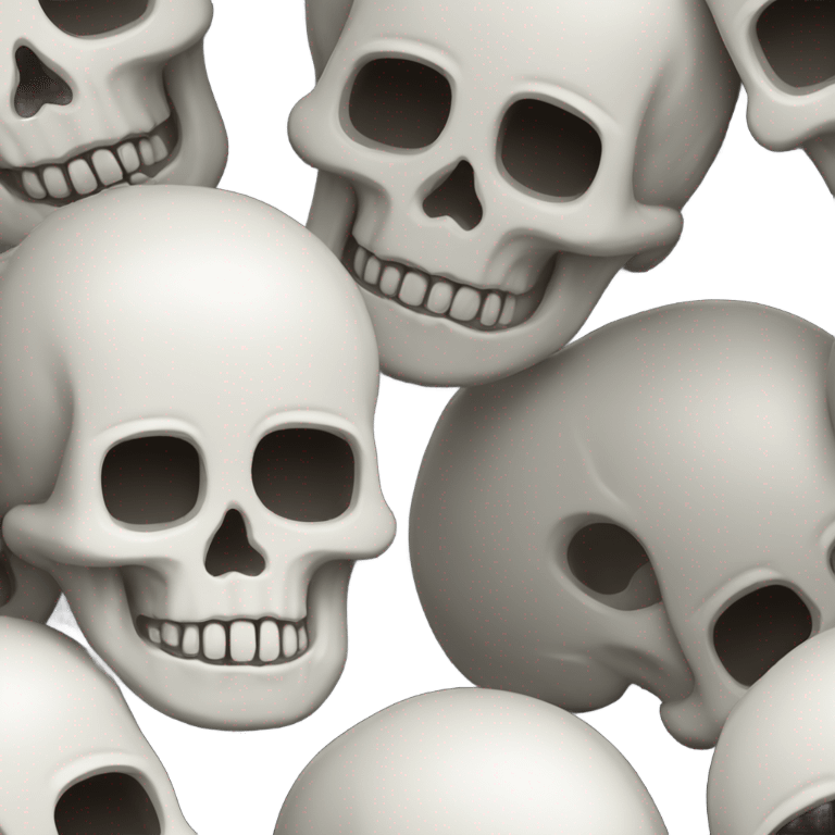 shiny skull emoji