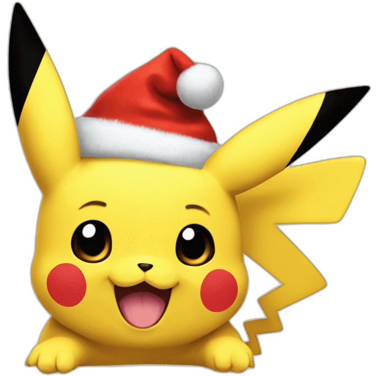 Pikachu Noël emoji