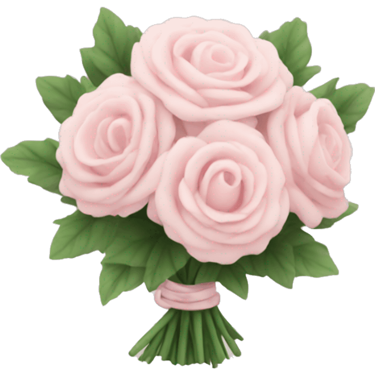 Pale pink bouquet emoji