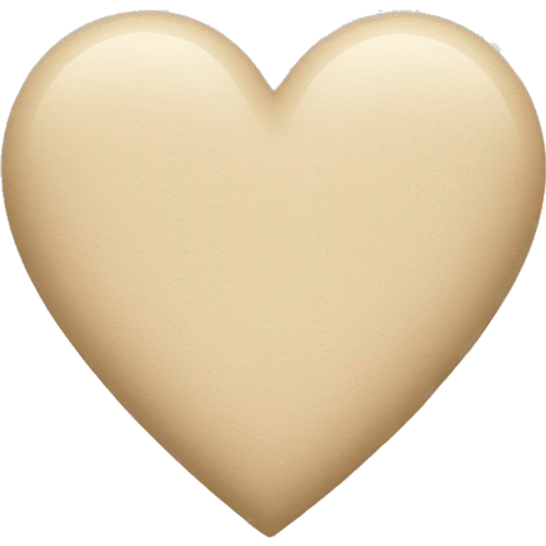 beige heart  emoji