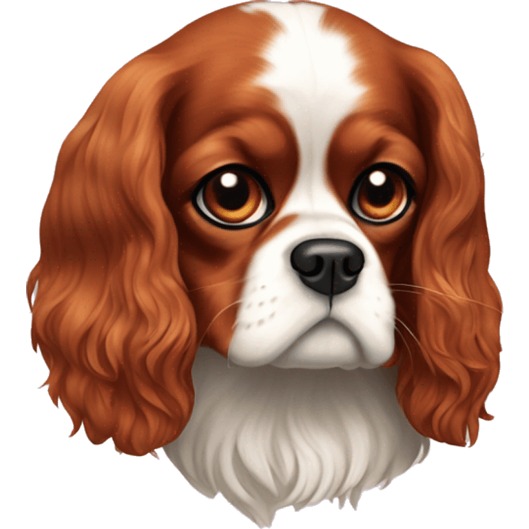 All ruby cavalier king charles spaniel emoji