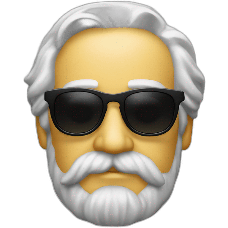 karl marx sunglasses emoji