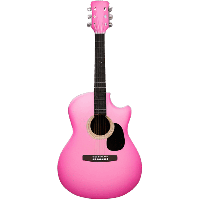 pink acoustic guitar emoji